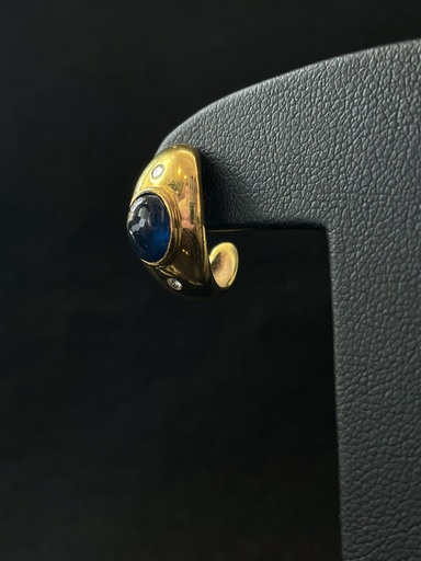 [PB9092] Boucles d'oreilles saphir et brillants