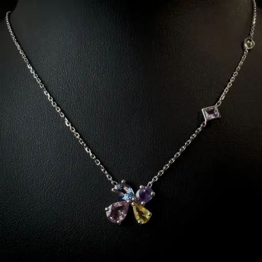 [P484] Collier saphir