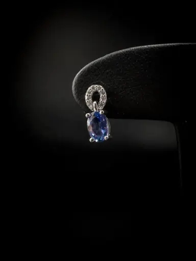 [ROB 2.6208.S1] Boucles d'oreilles saphirs et diamants