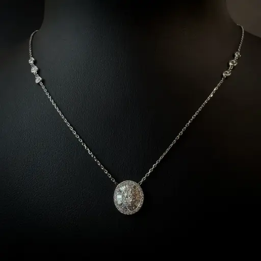[K0747] Collier diamants