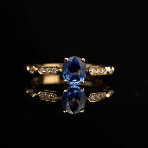 [B5833OVSAJ] Bague Saphir & Diamants