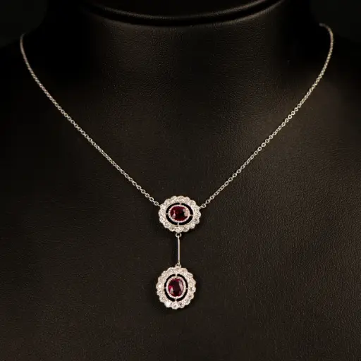 [PSI0015] Collier Rubis & Diamants
